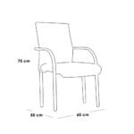 ⁦طقم أثاث خارجي من الحديد و القماش المقاوم للماء - 3 قطع⁩ - الصورة ⁦2⁩