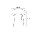 ⁦طقم أثاث خارجي من الحديد و القماش المقاوم للماء - 3 قطع⁩ - الصورة ⁦3⁩