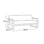 ⁦طقم اثاث خارجي دبار و حديد - ووتر بروف - 5 قطع⁩ - الصورة ⁦2⁩