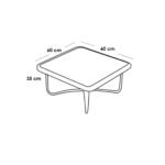 ⁦طقم اثاث خارجي دبار و حديد - ووتر بروف - 5 قطع⁩ - الصورة ⁦5⁩