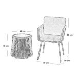 ⁦طقم أثاث خارجي 3 قطع راتان وسوفت 3 قطع⁩ - الصورة ⁦5⁩