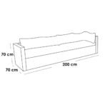 ⁦طقم أثاث خارجي راتان 4 قطع - بيج⁩ - الصورة ⁦2⁩
