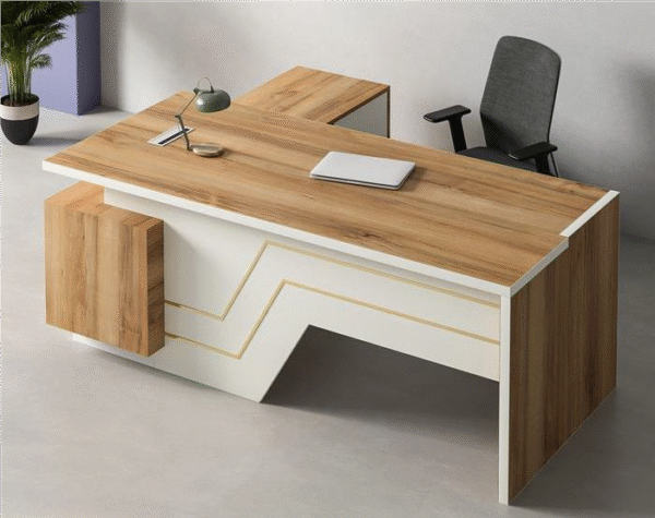 مكتب مدير خشب قطعتين (متعدد المقاسات)