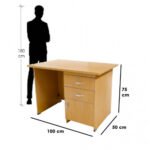 ⁦مكتب 2 درج وضلفة متعدد المقاسات⁩ - الصورة ⁦2⁩