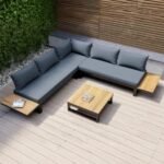 طقم أثاث خارجي حديد 3 قطع