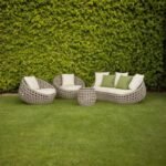 طقم أثاث خارجي 4 قطع - بيج