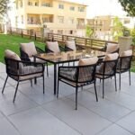 طقم أثاث خارجي دوبار 9 قطع